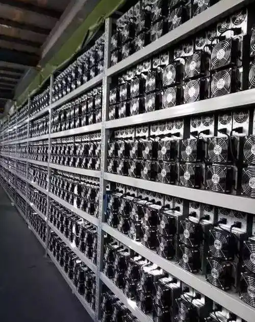 A mining rig with multiple GPUs